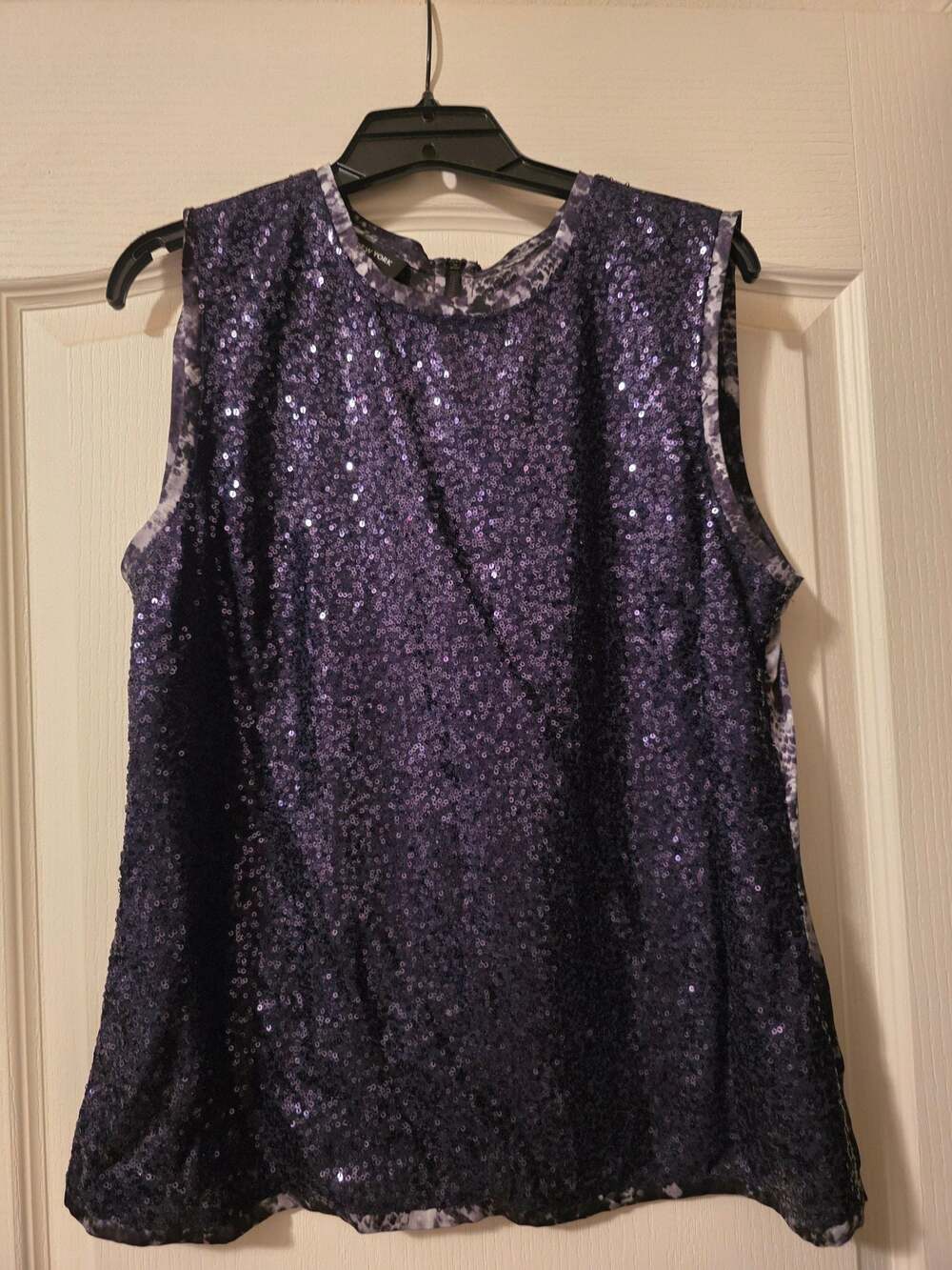 Jones New York Collection Sleeveless Sequin Tank Top Size 12